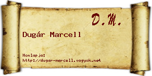 Dugár Marcell névjegykártya