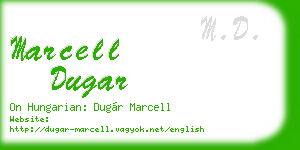 marcell dugar business card